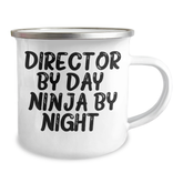 Director By Day, Ninja By Night, Funny Quotes Camping Mug, Gifts from Men to Director, Unique Father's Day Unique Gifts - Image 2